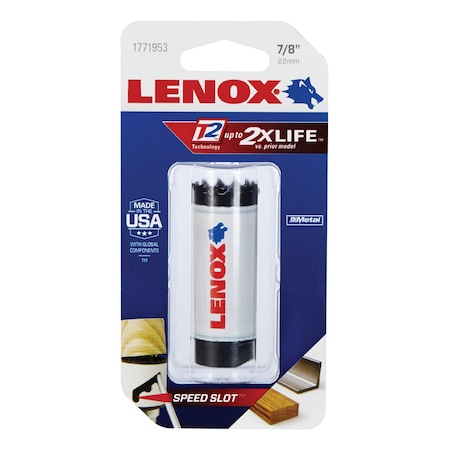Lenox Lenox 7/8 in. Bi-Metal Hole Saw 1 pk 2060576